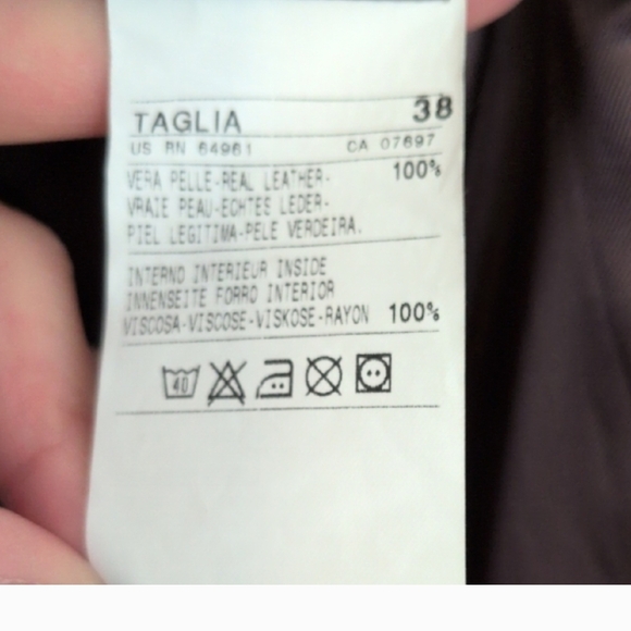 Sisley Women's Genuine Suede Coat United Colors Of Benetton - Picture 6 of 6